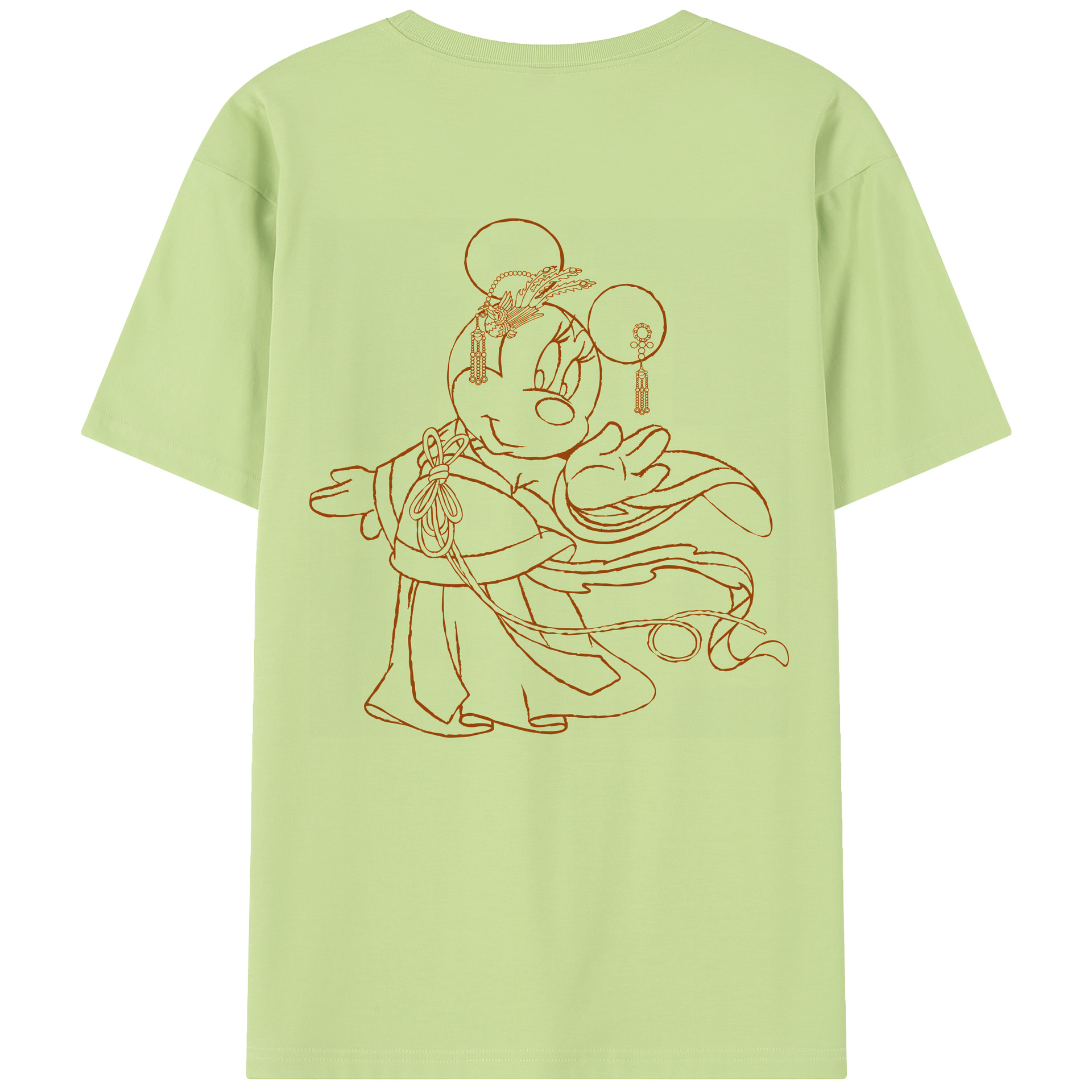 （画像用） ミッキーマウス Mickey Mouse 綿100％半袖Tシャツ（背面プリント）